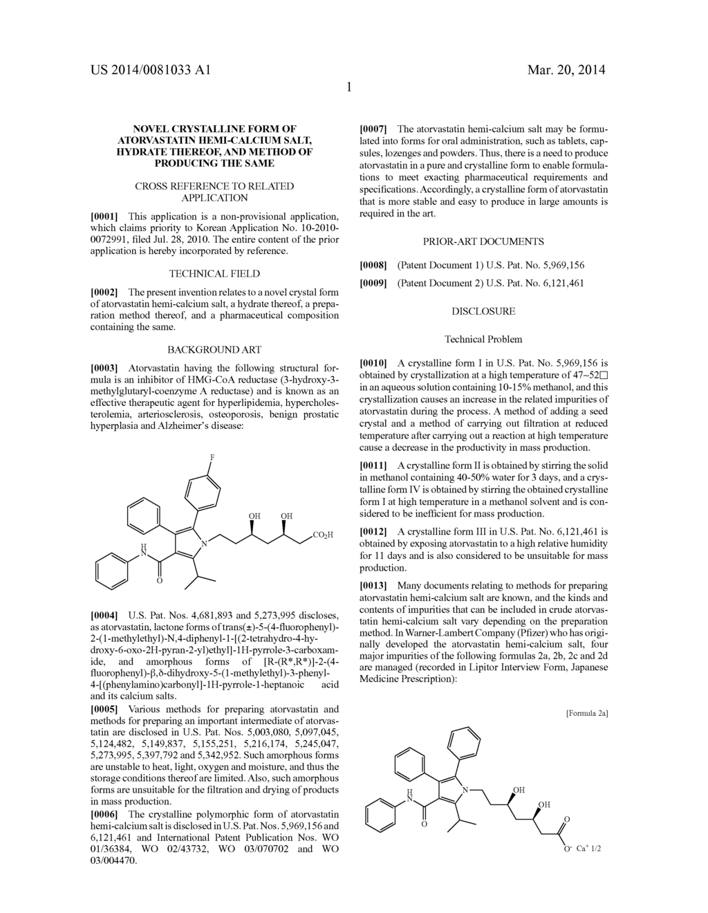 Novel Crystalline Form of Atorvastatin Hemi-calcium Salt, Hydrate Thereof,     And Method of Producing The Same - diagram, schematic, and image 11