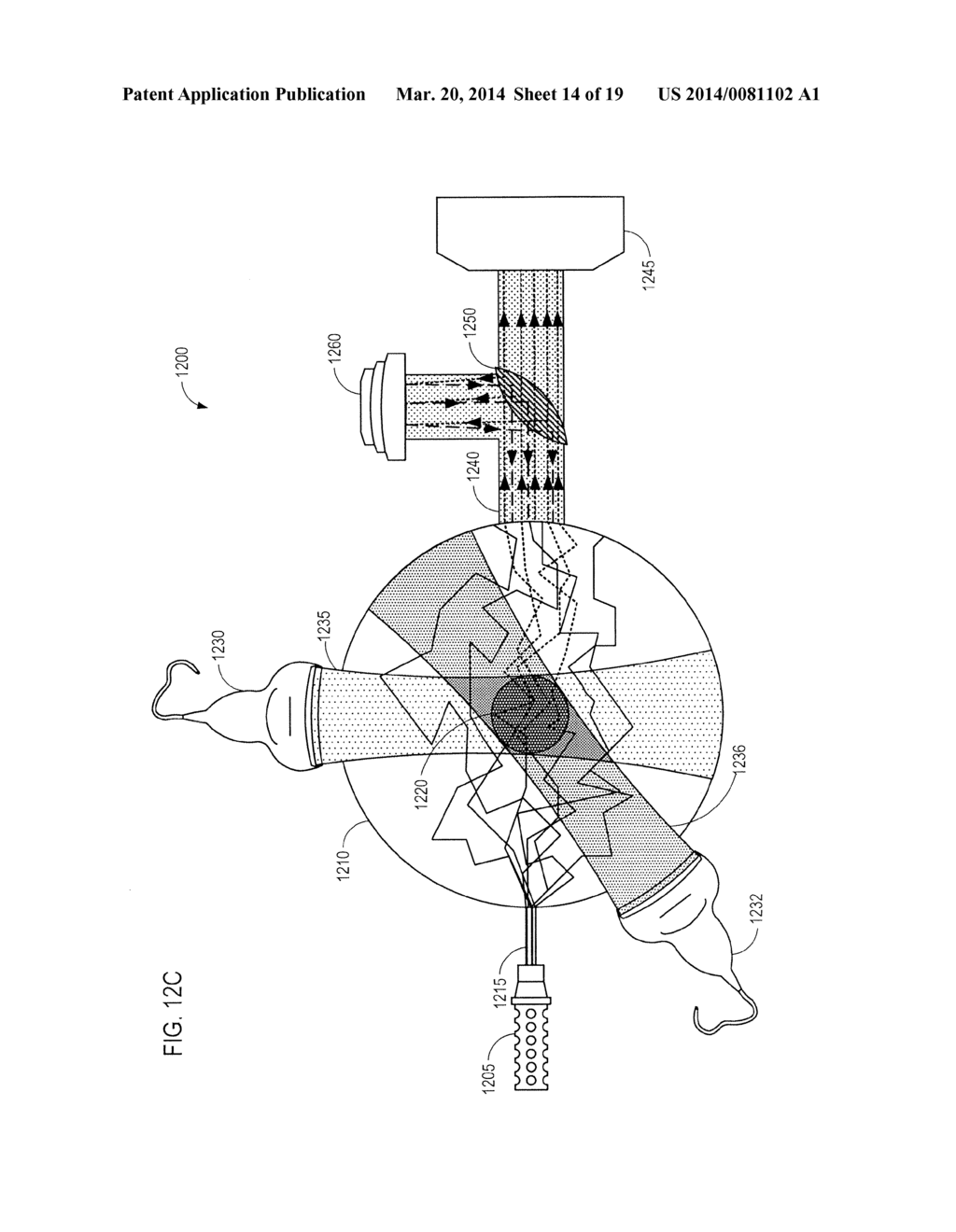 FOCUSING ELECTROMAGNETIC RADIATION WITHIN A TURBID MEDIUM USING ULTRASONIC     MODULATION - diagram, schematic, and image 15