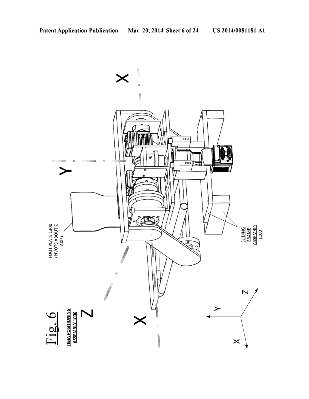 ROBOTIC KNEE TESTING (RKT) DEVICE HAVING DECOUPLED DRIVE CAPABILITY AND     SYSTEMS AND METHODS PROVIDING THE SAME - diagram, schematic, and image 07