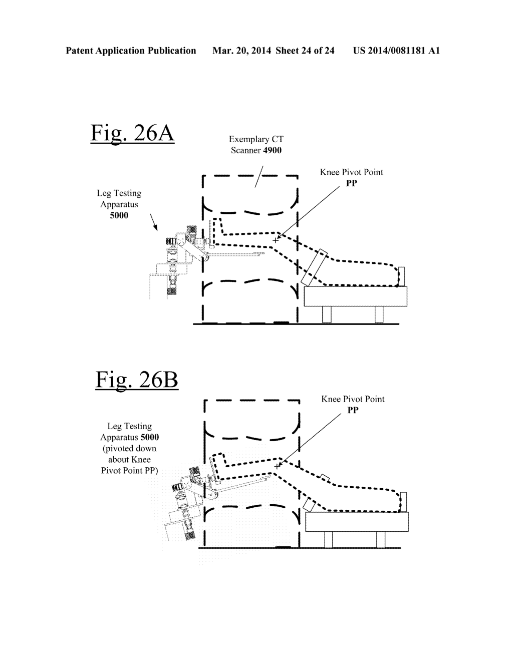 ROBOTIC KNEE TESTING (RKT) DEVICE HAVING DECOUPLED DRIVE CAPABILITY AND     SYSTEMS AND METHODS PROVIDING THE SAME - diagram, schematic, and image 25