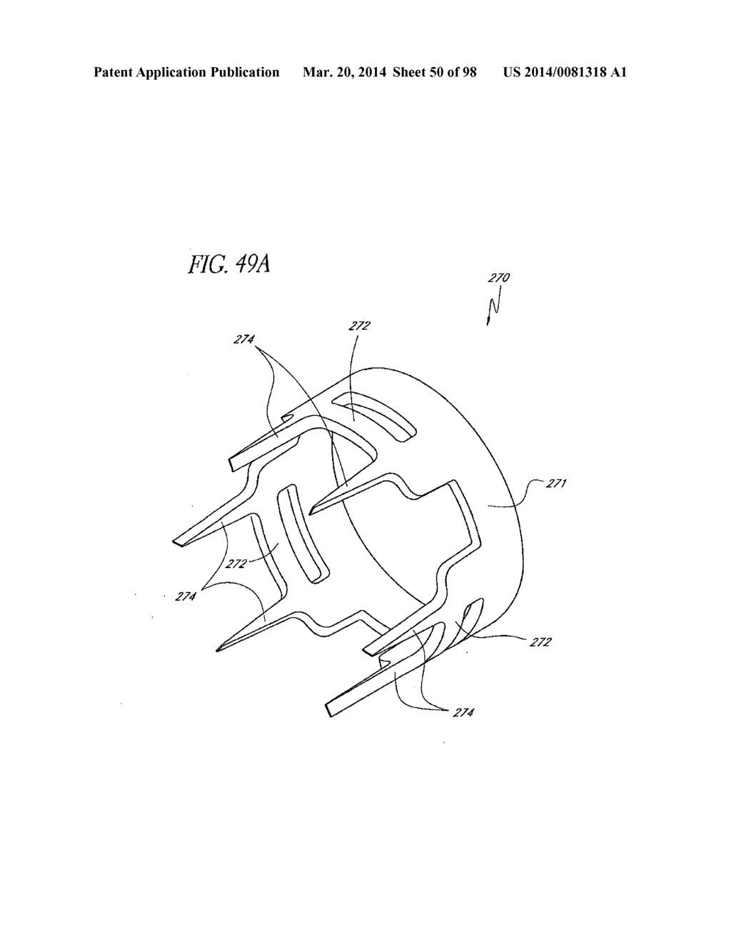 TISSUE CLOSURE DEVICES, DEVICE AND SYSTEMS FOR DELIVERY, KITS AND METHODS     THEREFOR - diagram, schematic, and image 51