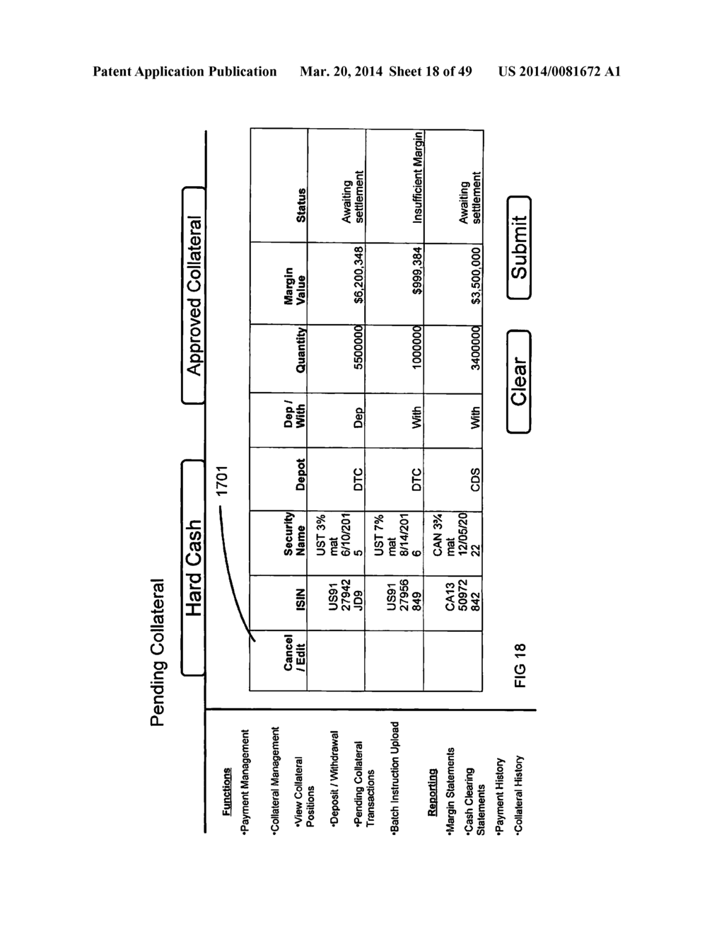 Collateralized Cash Clearing System and Method - diagram, schematic, and image 19