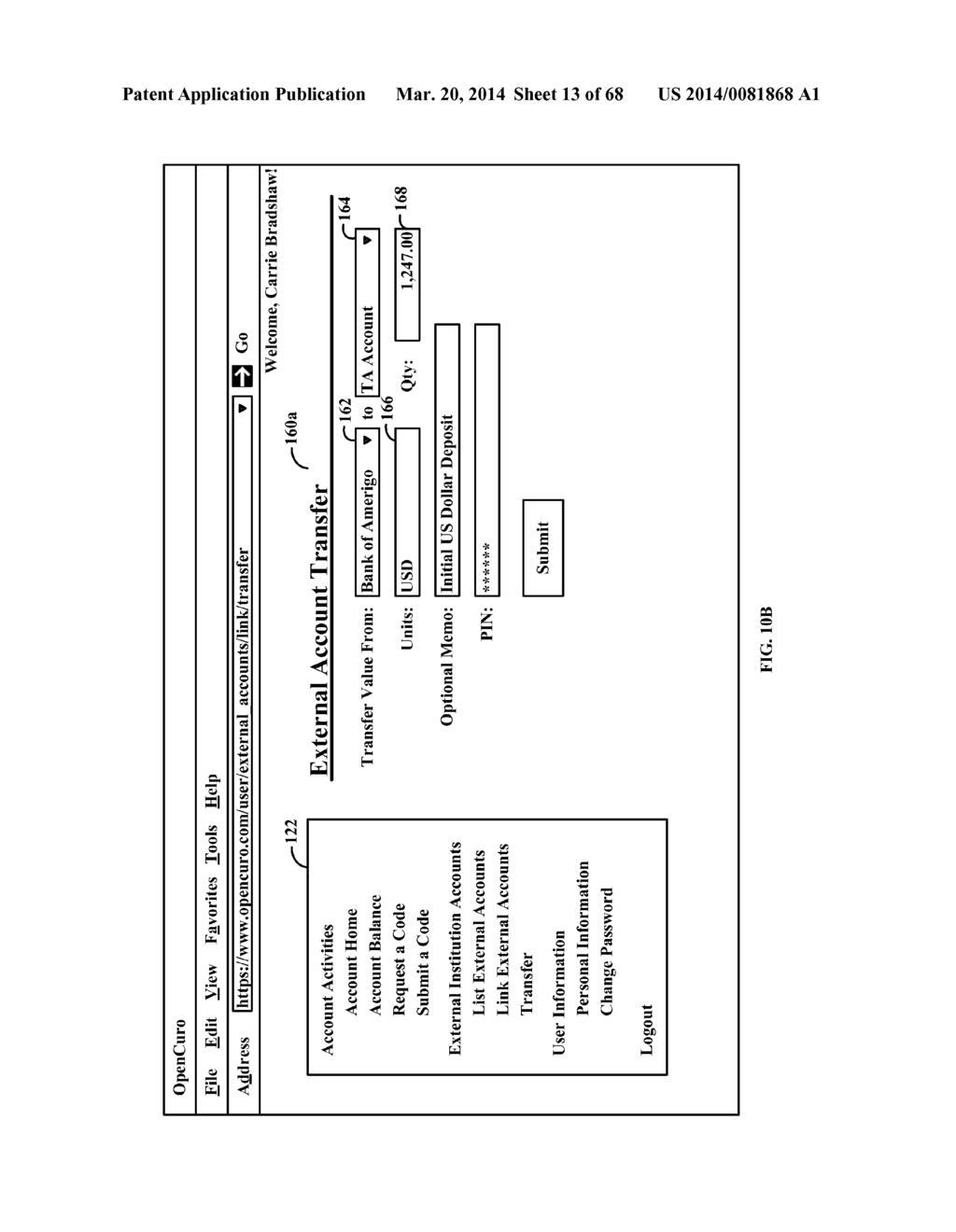 SYSTEMS AND METHODS FOR TRANSFERRING VALUE - diagram, schematic, and image 14