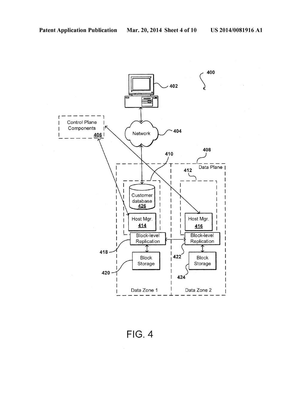 FAILOVER AND RECOVERY FOR REPLICATED DATA INSTANCES - diagram, schematic, and image 05