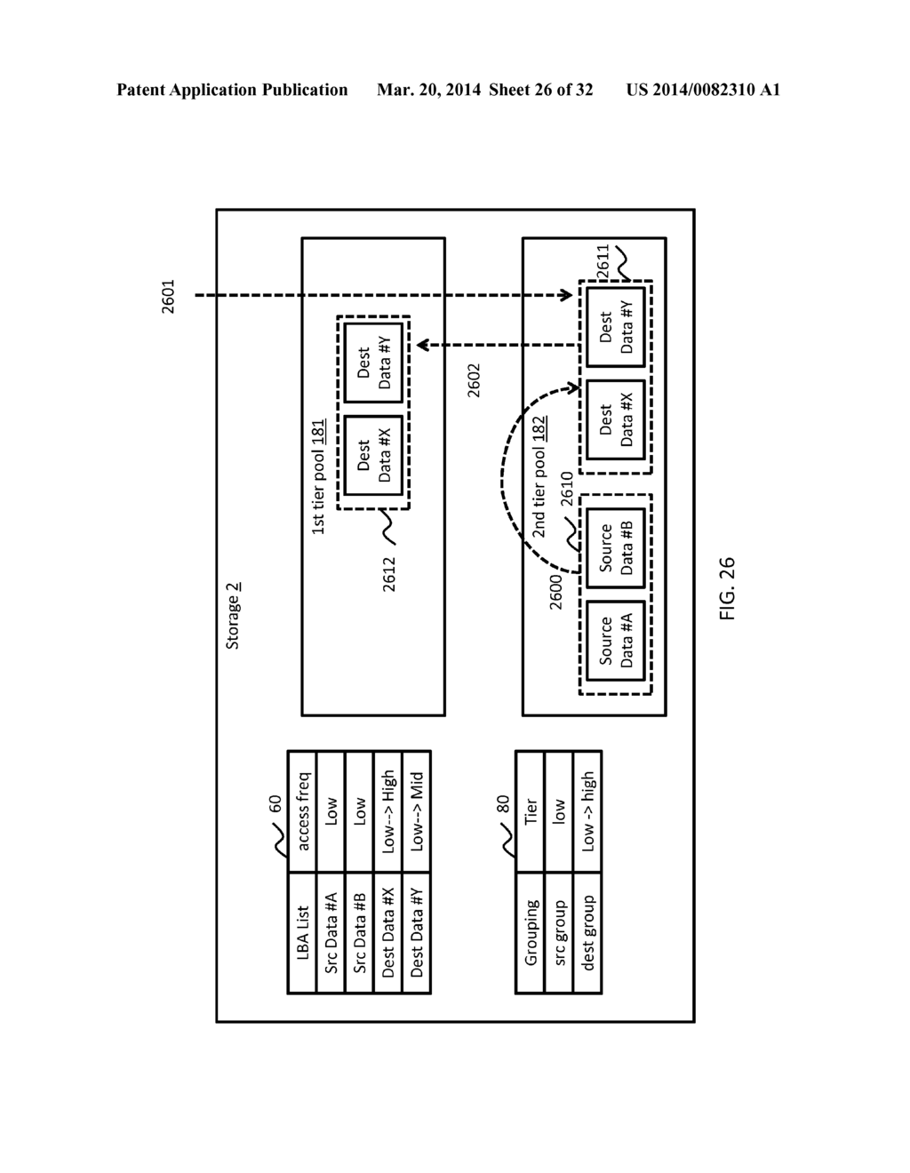 METHOD AND APPARATUS OF STORAGE TIER AND CACHE MANAGEMENT - diagram, schematic, and image 27