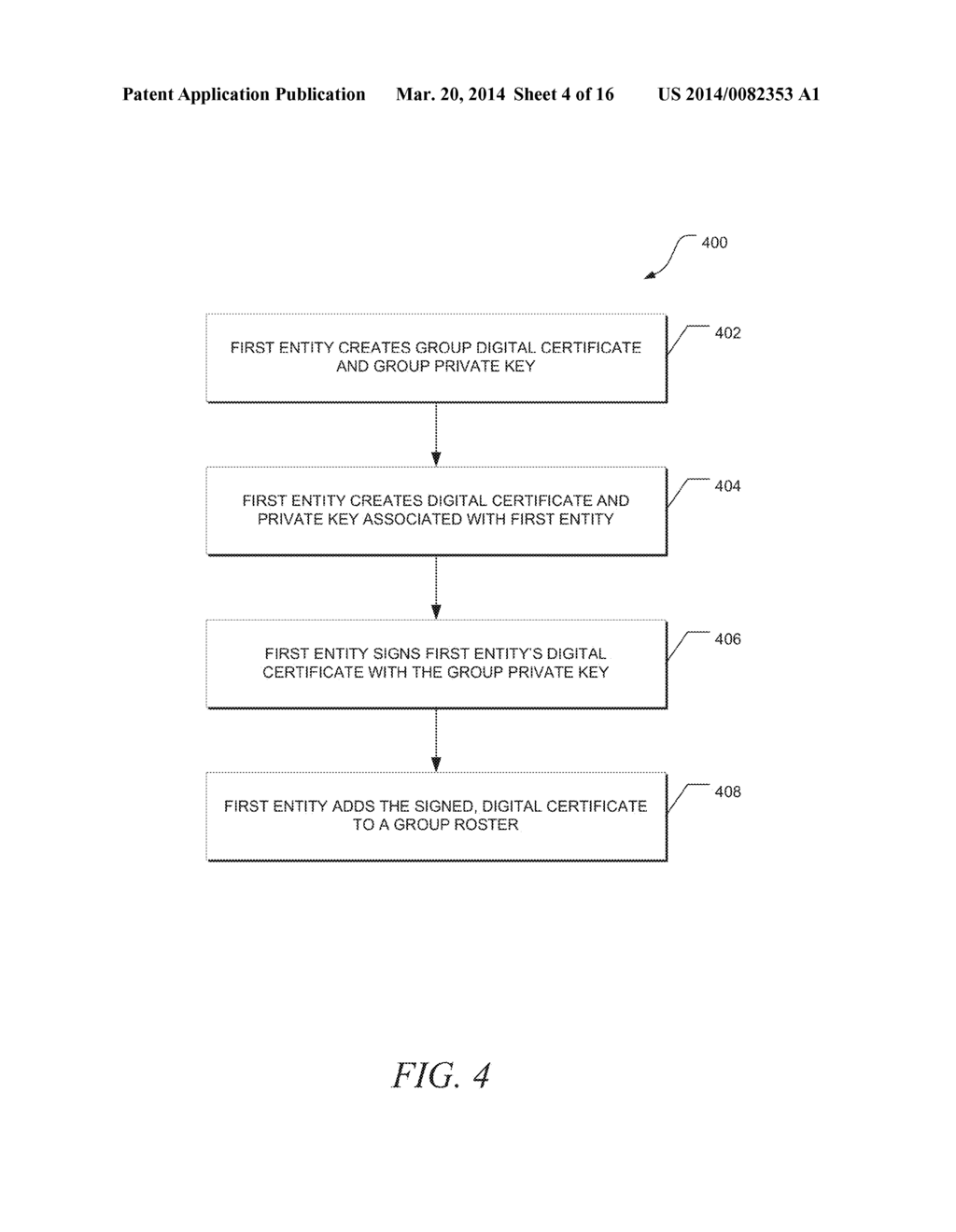 SCALABLE GROUPS OF AUTHENTICATED ENTITIES - diagram, schematic, and image 05