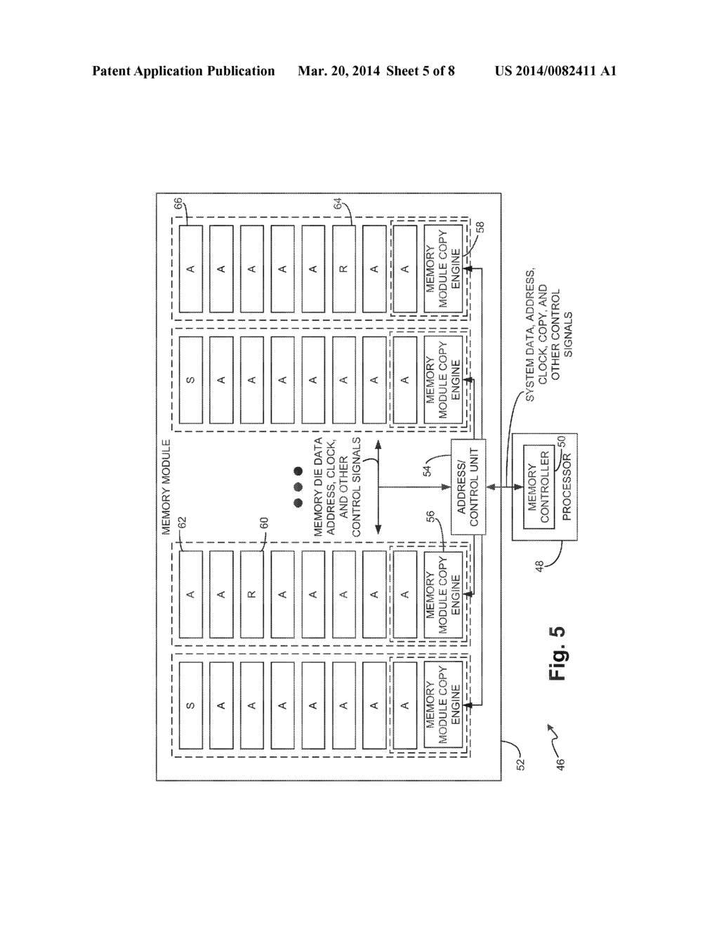 MEMORY MODULE THAT INCLUDES A MEMORY MODULE COPY ENGINE FOR COPYING DATA     FROM AN ACTIVE MEMORY DIE TO A SPARE MEMORY DIE - diagram, schematic, and image 06