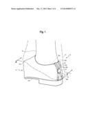 Shoe-Mounted Pants Cuff Protective Device diagram and image