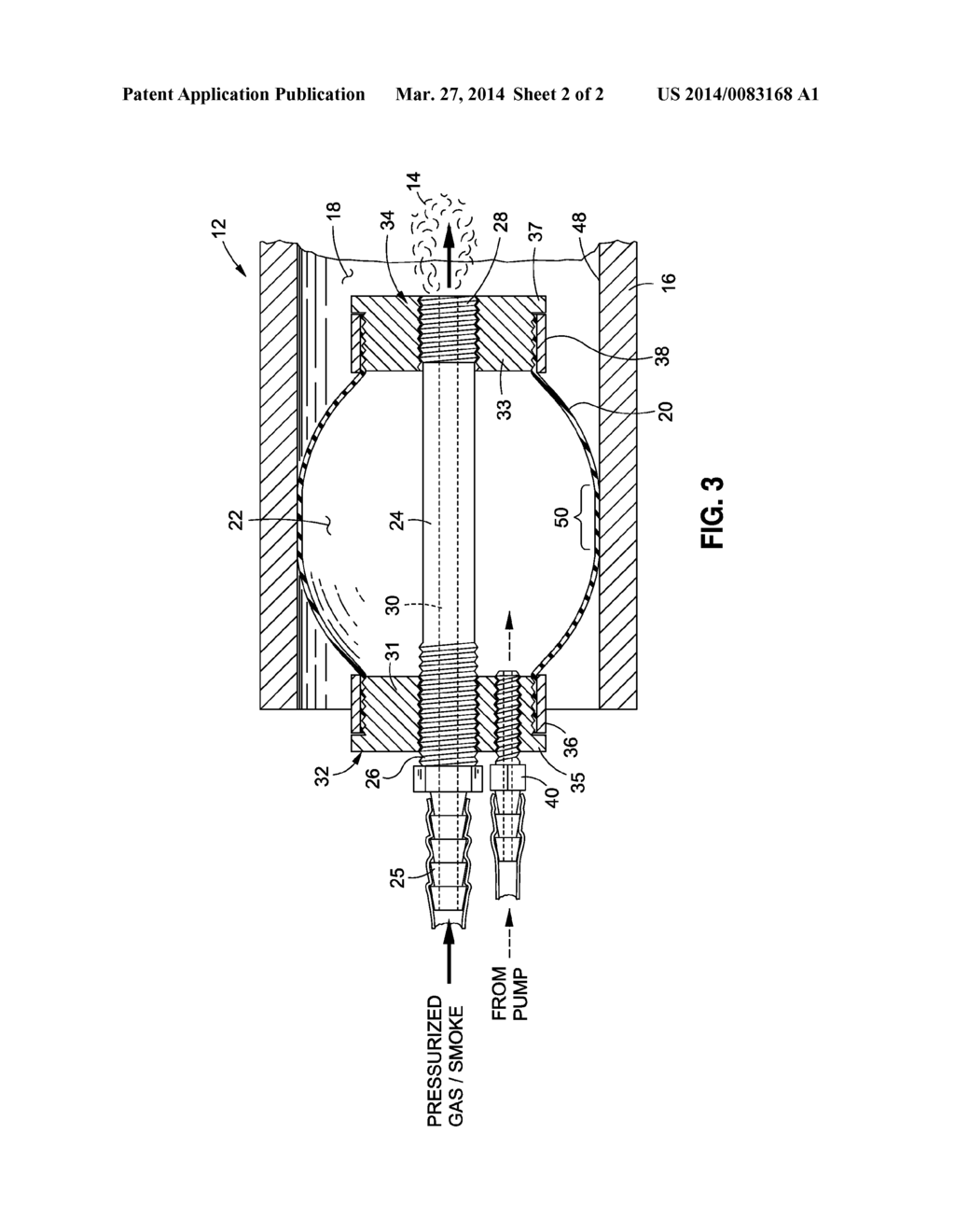 BALLOON CATHETER APPARATUS FOR HIGH PRESSURE LEAK DETECTION - diagram, schematic, and image 03