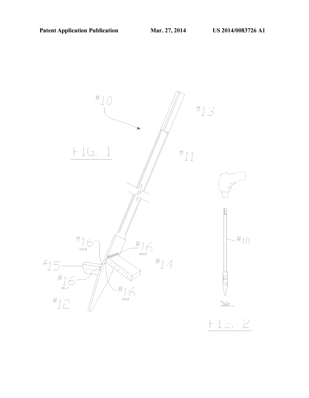 Drill Driven Weed Removal Tool - diagram, schematic, and image 02