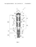 CONTINUOUS CATALYST REGENERATION REACTOR WITH DEFLECTOR MEANS FOR     DEFLECTING THE FLOW OF CATALYST IN THE OXYCHLORINATION ZONE diagram and image