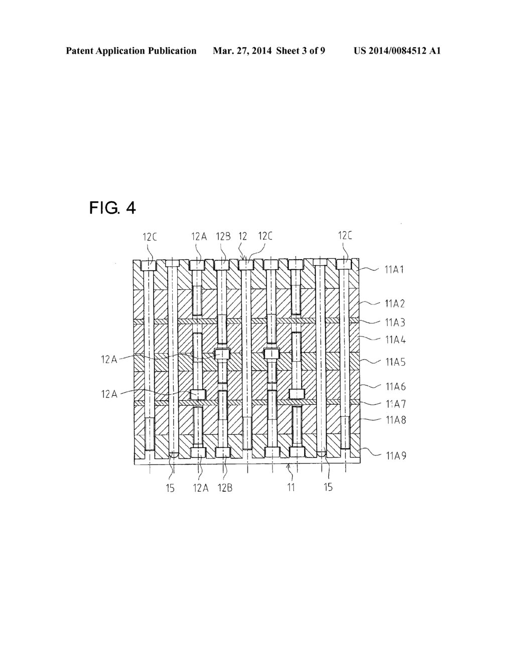 TIRE VULCANIZATION FORMING MOLD AND METHOD FOR MANUFACTURING TIRES USING     THE SAME - diagram, schematic, and image 04