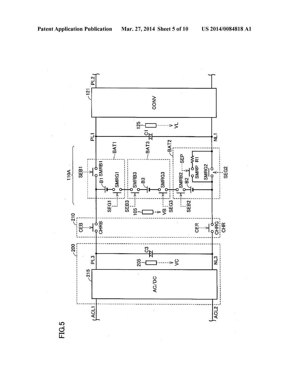 POWER SOURCE SYSTEM, VEHICLE INCLUDING SAME, AND METHOD FOR CONTROLLING     POWER SOURCE SYSTEM - diagram, schematic, and image 06
