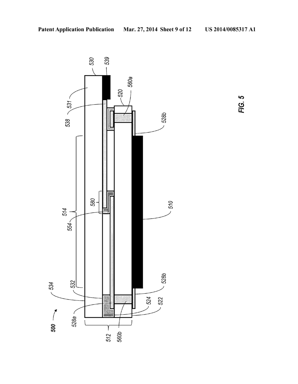 TRANSPARENT MULTI-LAYER STRUCTURE WITH TRANSPARENT ELECTRICAL ROUTING - diagram, schematic, and image 10