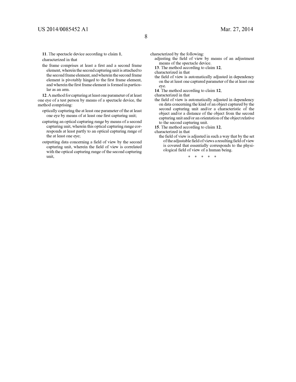 Specacle Device With An Adjustable Field Of View And Method - diagram, schematic, and image 19