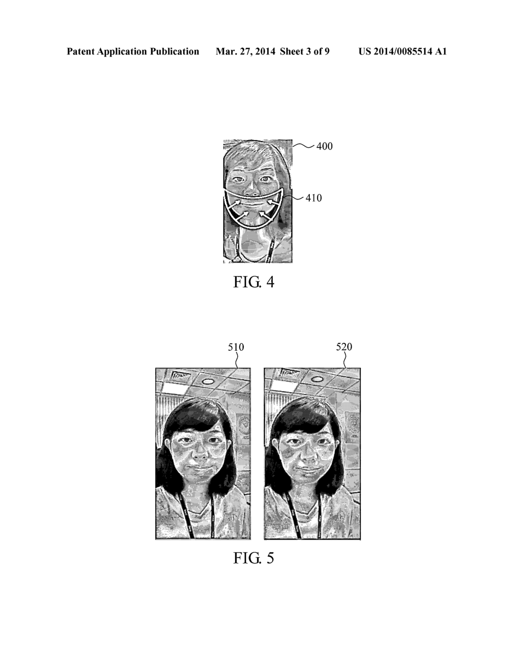 METHODS FOR IMAGE PROCESSING OF FACE REGIONS AND ELECTRONIC DEVICES USING     THE SAME - diagram, schematic, and image 04