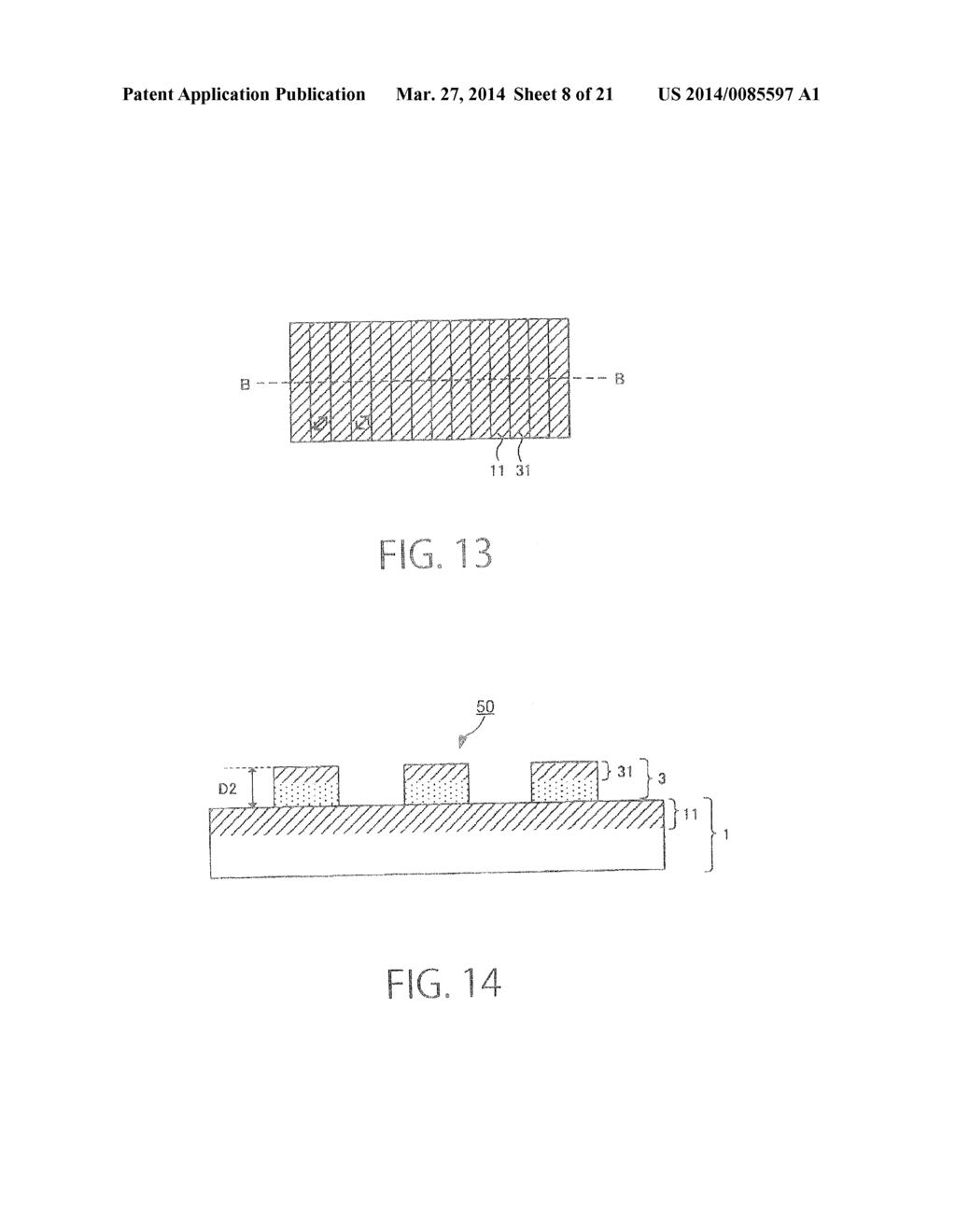 PATTERNED RETARDATION FILM FOR THREE-DIMENSIONAL DISPLAY AND METHOD FOR     PRODUCING MOLD FOR PATTERNED ALIGNMENT FILM FOR THREE-DIMENSIONAL DISPLAY - diagram, schematic, and image 09