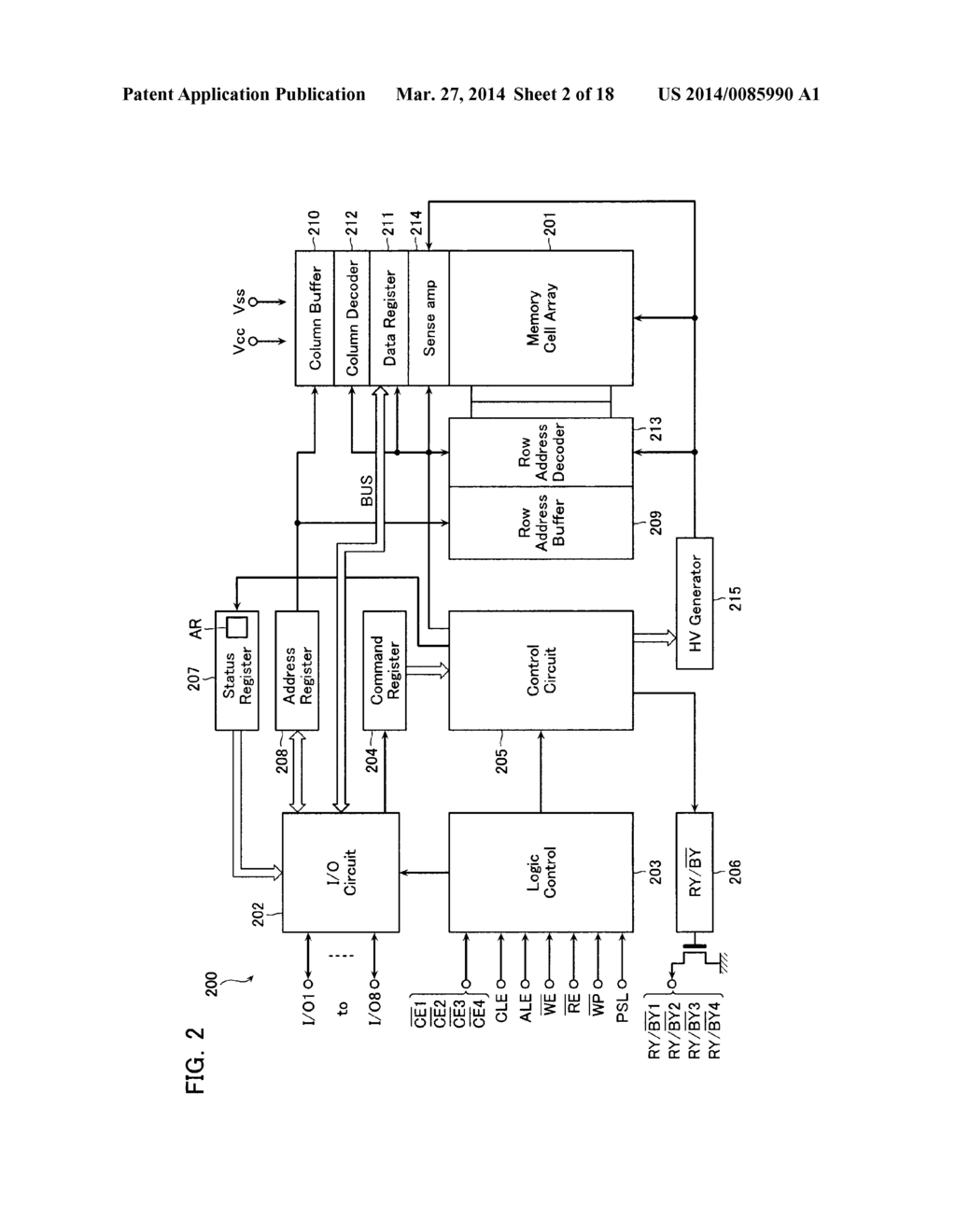 VOLATILE SEMICONDUCTOR MEMORY DEVICE AND MEMORY SYSTEM - diagram, schematic, and image 03