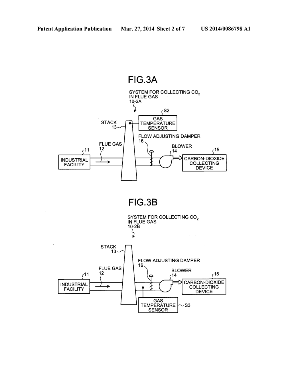 SYSTEM FOR COLLECTING CARBON DIOXIDE IN FLUE GAS - diagram, schematic, and image 03