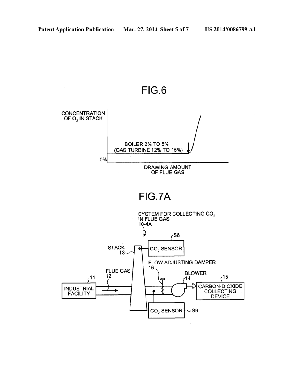 SYSTEM FOR COLLECTING CARBON DIOXIDE IN FLUE GAS - diagram, schematic, and image 06