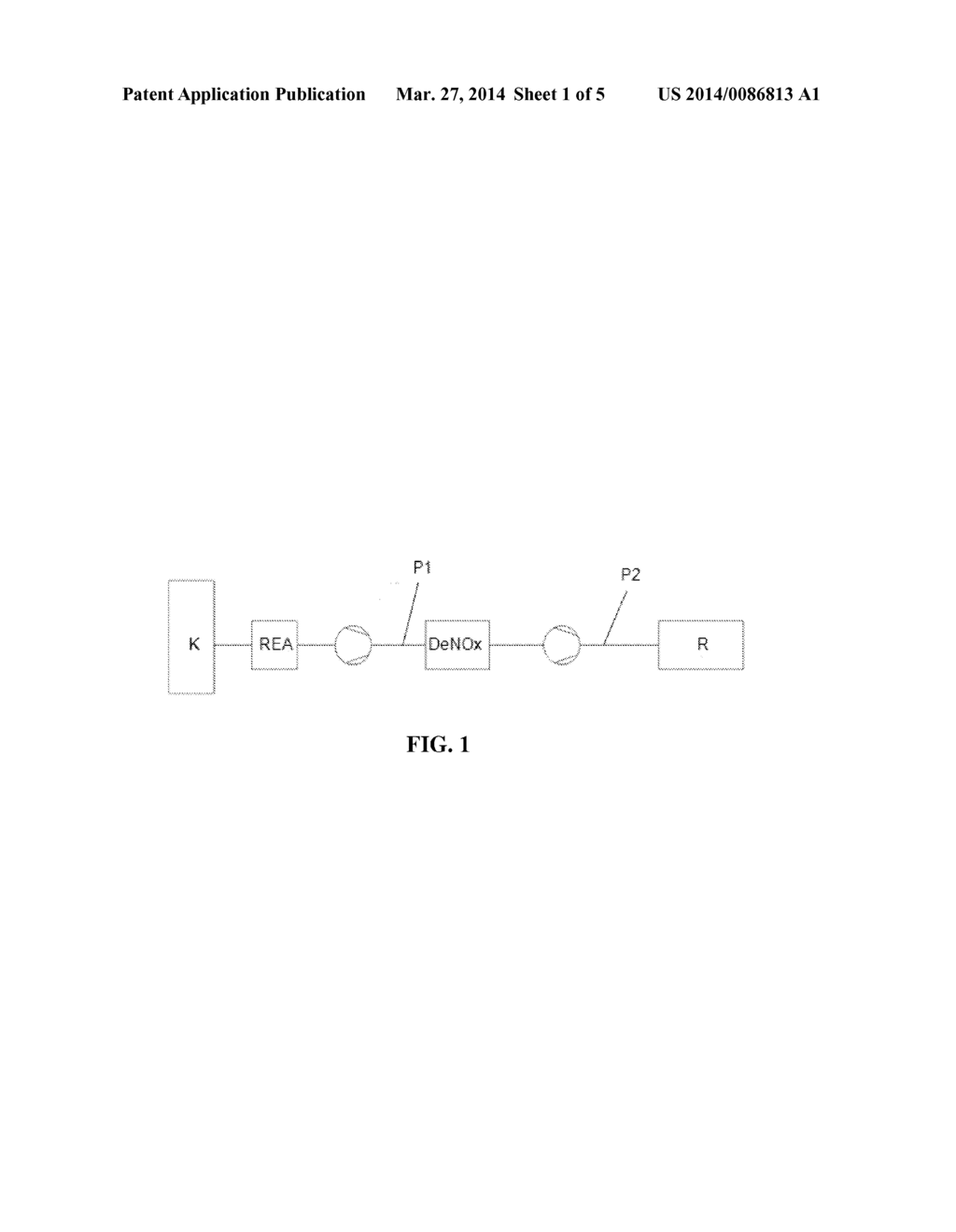 PROCESS AND PLANT FOR THE REMOVAL OF NITROGEN OXIDES FROM     OXYGEN-CONTAINING GAS STREAMS - diagram, schematic, and image 02