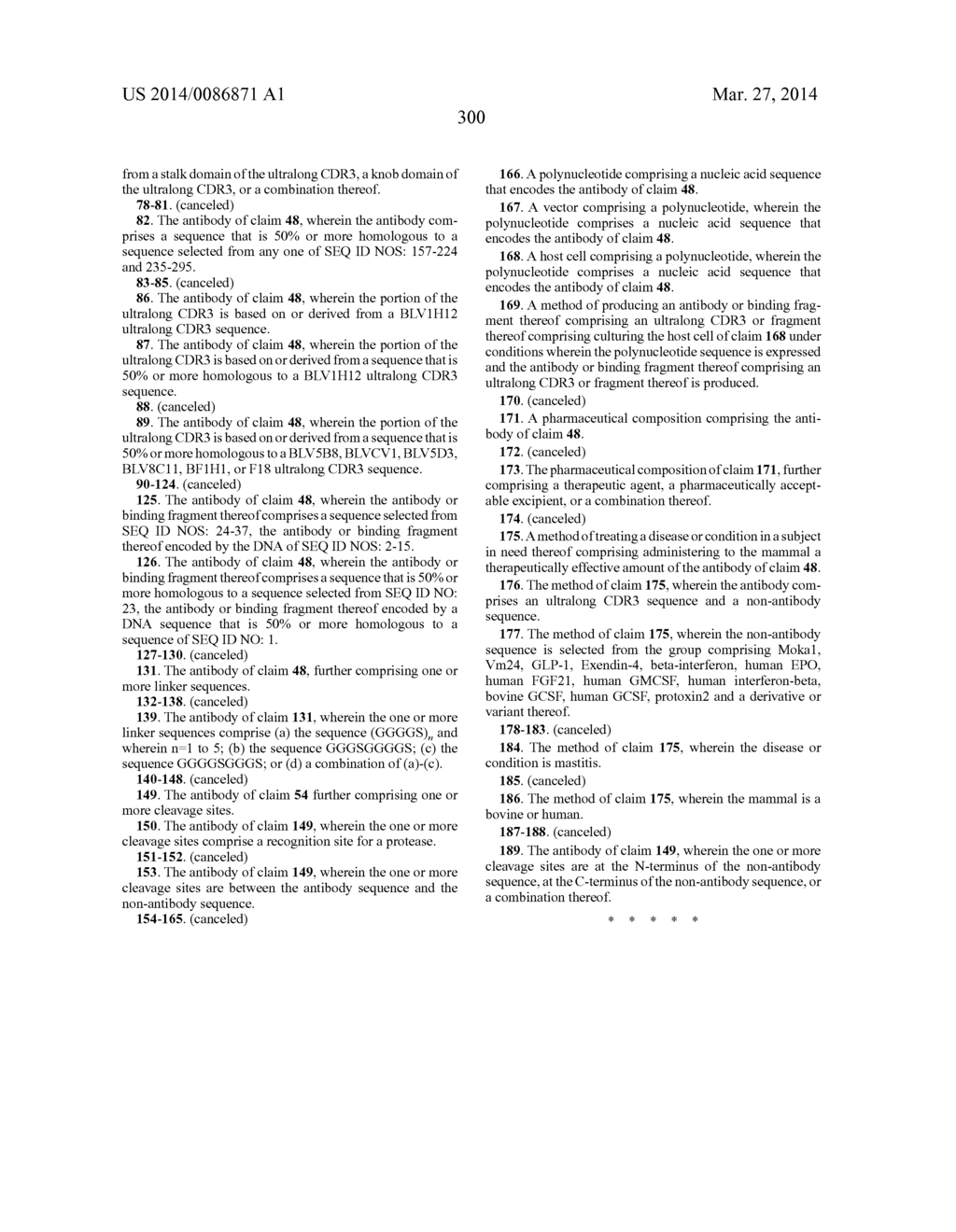 ULTRALONG COMPLEMENTARITY DETERMINING REGIONS AND USES THEREOF - diagram, schematic, and image 330