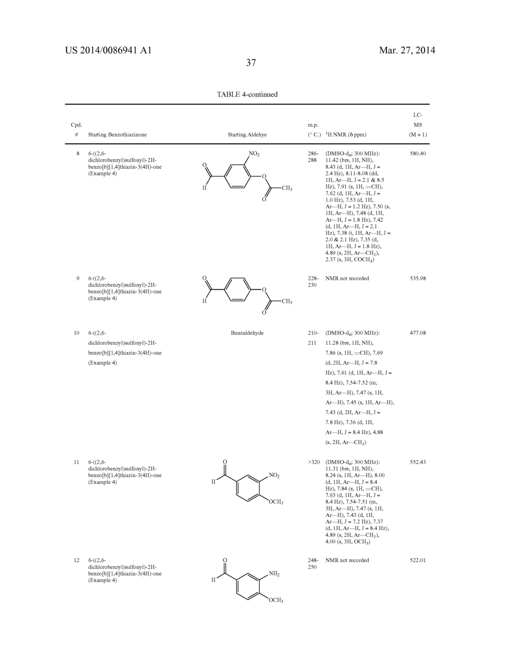 SUBSTITUTED 2-BENZYLIDENE-2H-BENZO[b][1,4]THIAZIN-3(4H)-ONES, DERIVATIVES     THEREOF, AND THERAPEUTIC USES THEREOF - diagram, schematic, and image 39