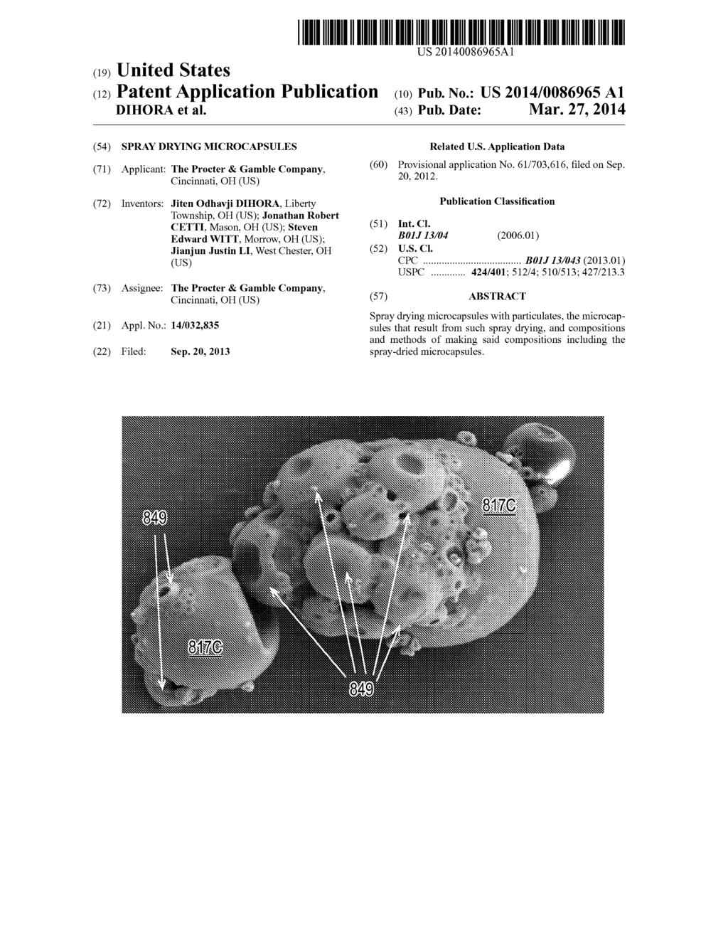 Spray Drying Microcapsules - diagram, schematic, and image 01