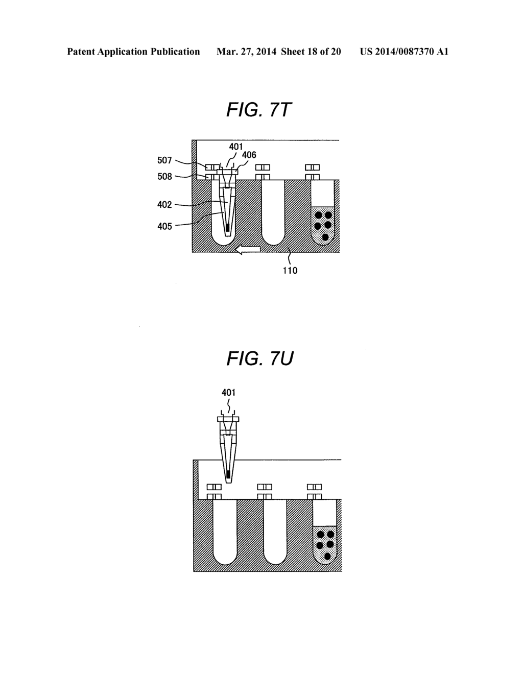 SAMPLE TREATMENT DEVICE, SAMPLE TREATMENT METHOD, AND REACTION CONTAINER     FOR USE THEREIN - diagram, schematic, and image 19