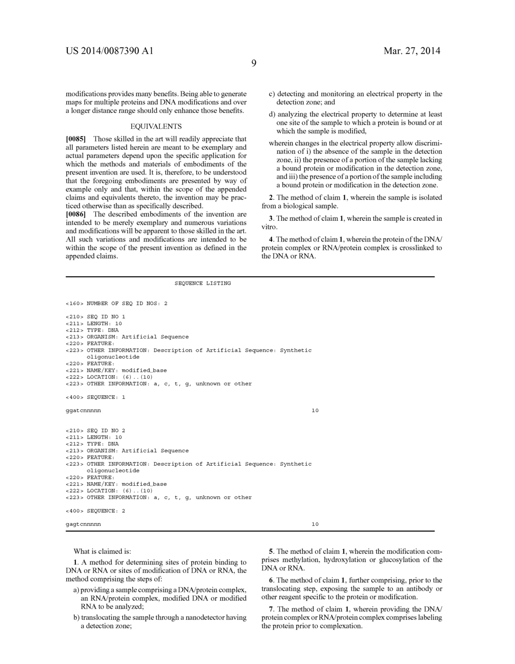 METHOD AND SYSTEM FOR ANALYSIS OF PROTEIN AND OTHER MODIFICATIONS ON DNA     AND RNA - diagram, schematic, and image 17