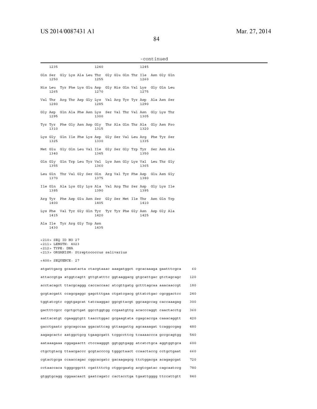 GLUCOSYLTRANSFERASE ENZYMES FOR PRODUCTION OF GLUCAN POLYMERS - diagram, schematic, and image 85