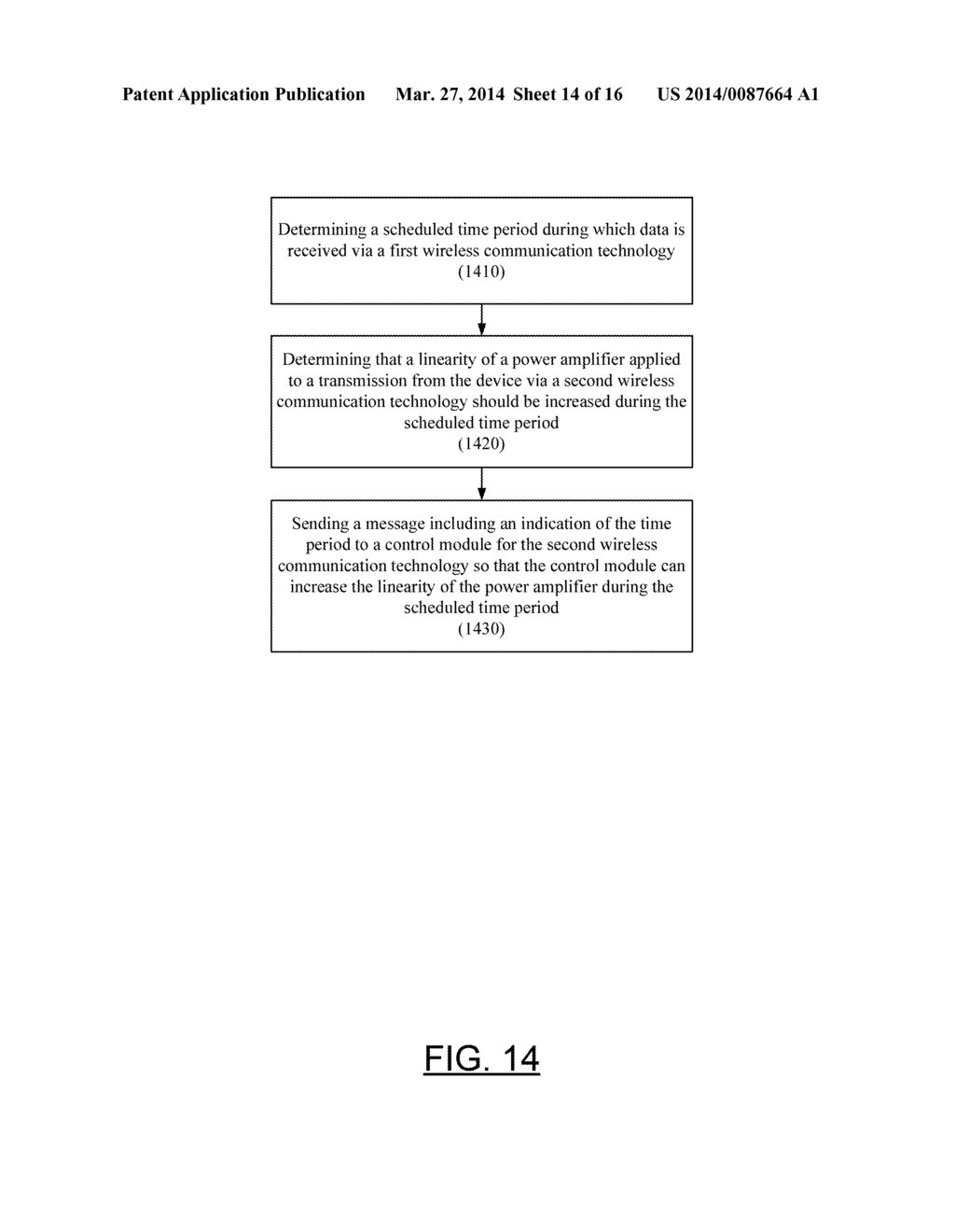 INCREASING POWER AMPLIFIER LINEARITY TO FACILITATE IN-DEVICE COEXISTENCE     BETWEEN WIRELESS COMMUNICATION TECHNOLOGIES - diagram, schematic, and image 15