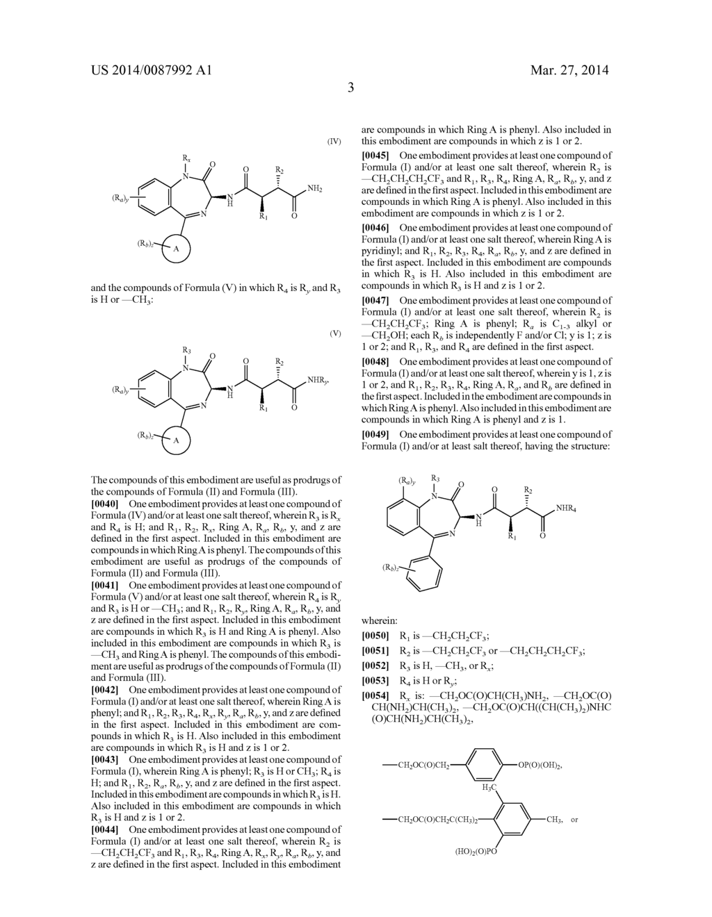 BIS(FLUOROALKYL)-1,4-BENZODIAZEPINONE COMPOUNDS AND PRODRUGS THEREOF - diagram, schematic, and image 10
