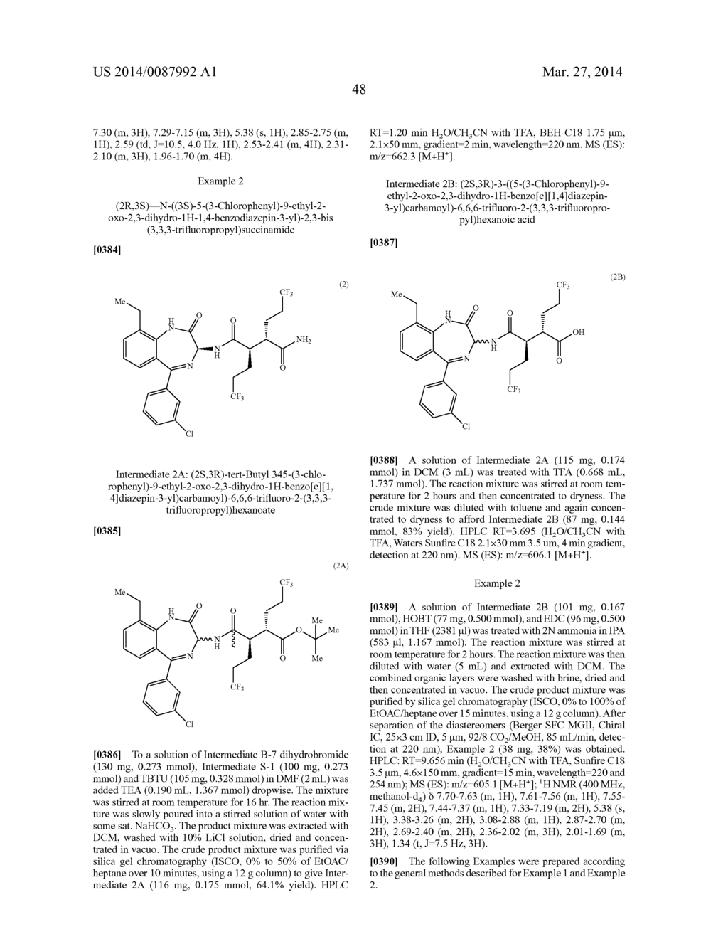 BIS(FLUOROALKYL)-1,4-BENZODIAZEPINONE COMPOUNDS AND PRODRUGS THEREOF - diagram, schematic, and image 55