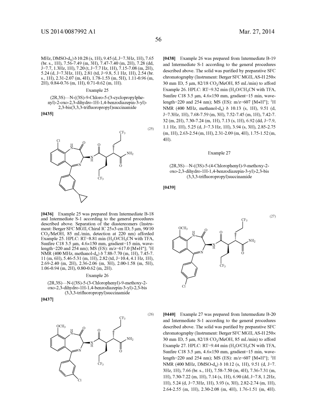 BIS(FLUOROALKYL)-1,4-BENZODIAZEPINONE COMPOUNDS AND PRODRUGS THEREOF - diagram, schematic, and image 63