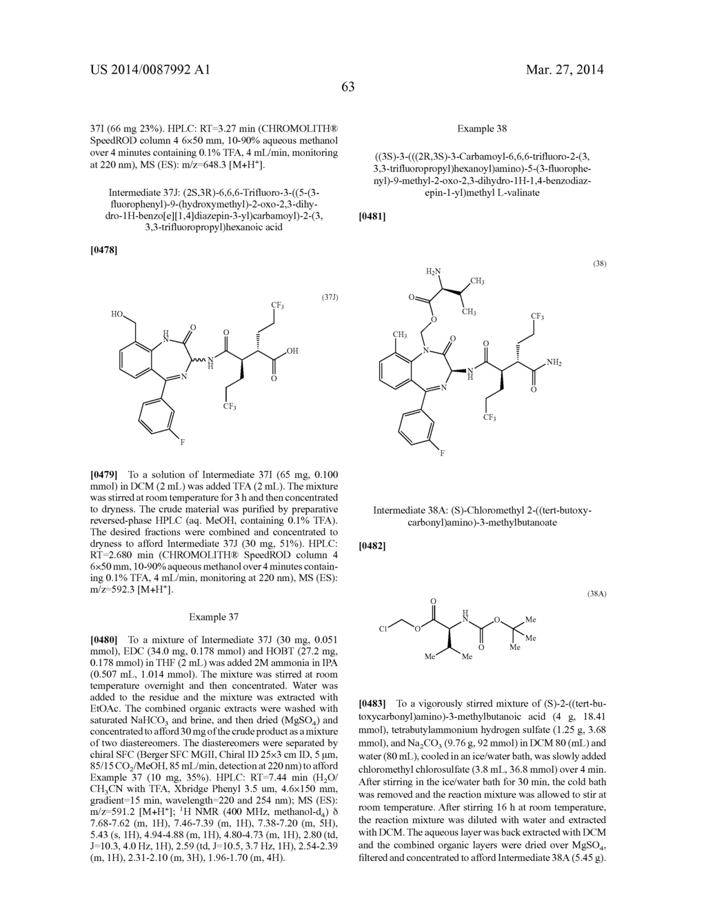 BIS(FLUOROALKYL)-1,4-BENZODIAZEPINONE COMPOUNDS AND PRODRUGS THEREOF - diagram, schematic, and image 70