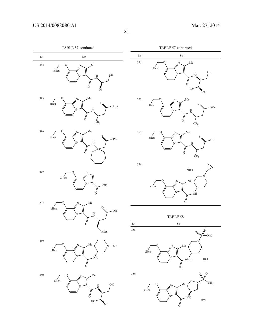 IMIDAZOPYRIDINE COMPOUNDS - diagram, schematic, and image 82