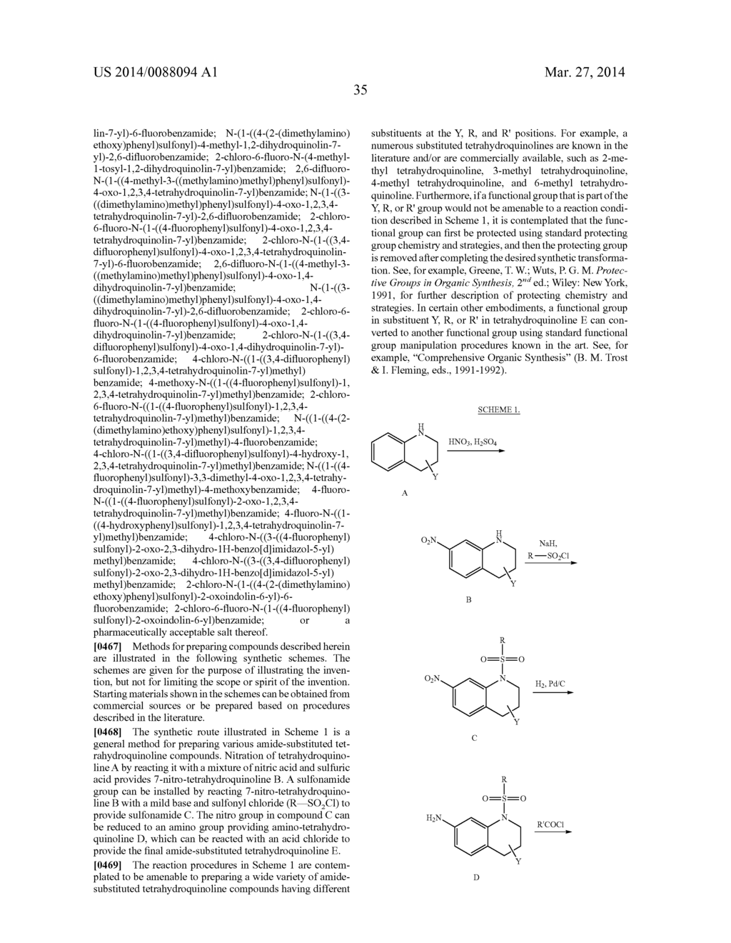 N-SULFONYLATED TETRAHYDROQUINOLINES AND RELATED BICYCLIC COMPOUNDS FOR     INHIBITION OF RORgamma ACTIVITY AND THE TREATMENT OF DISEASE - diagram, schematic, and image 36