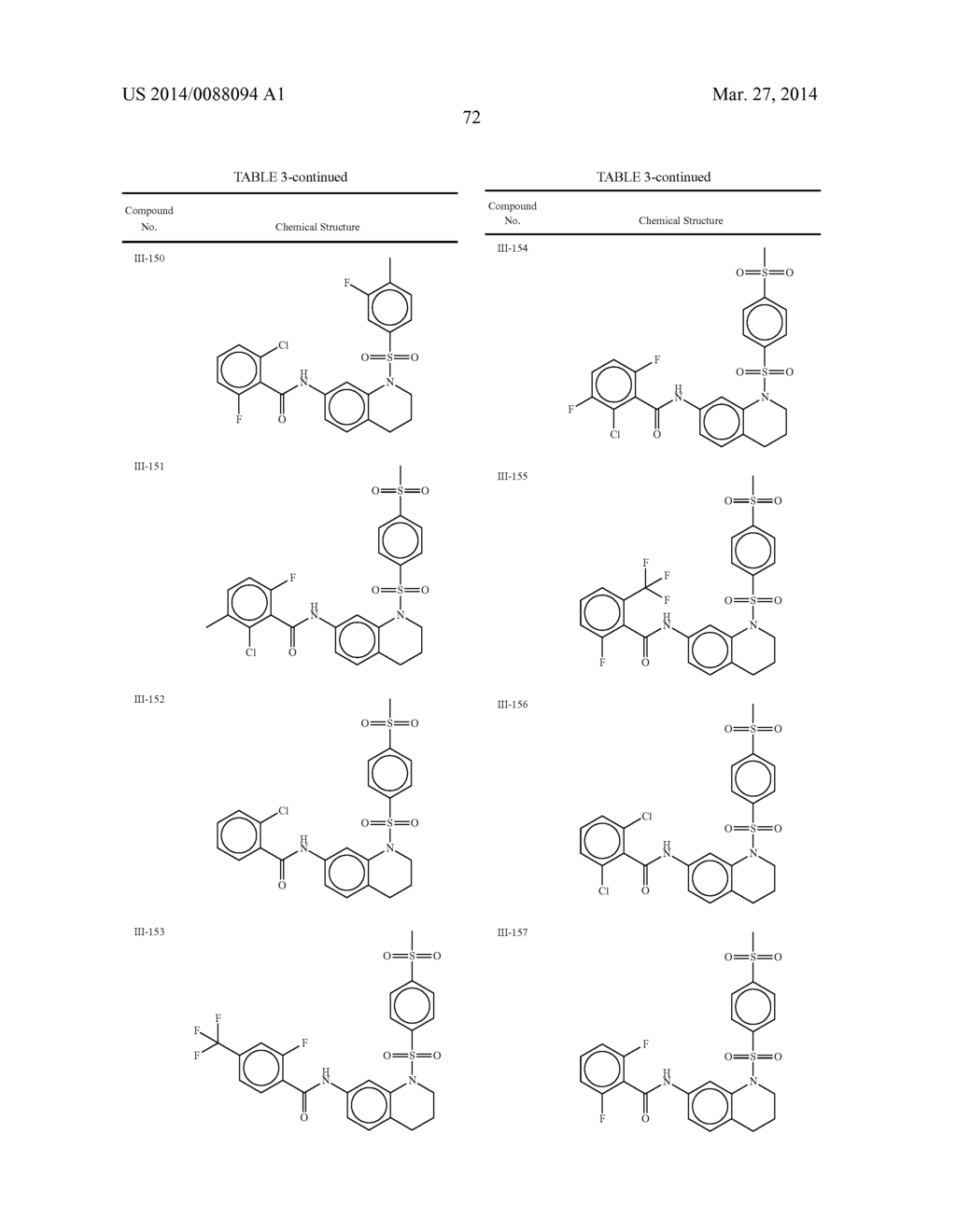 N-SULFONYLATED TETRAHYDROQUINOLINES AND RELATED BICYCLIC COMPOUNDS FOR     INHIBITION OF RORgamma ACTIVITY AND THE TREATMENT OF DISEASE - diagram, schematic, and image 73