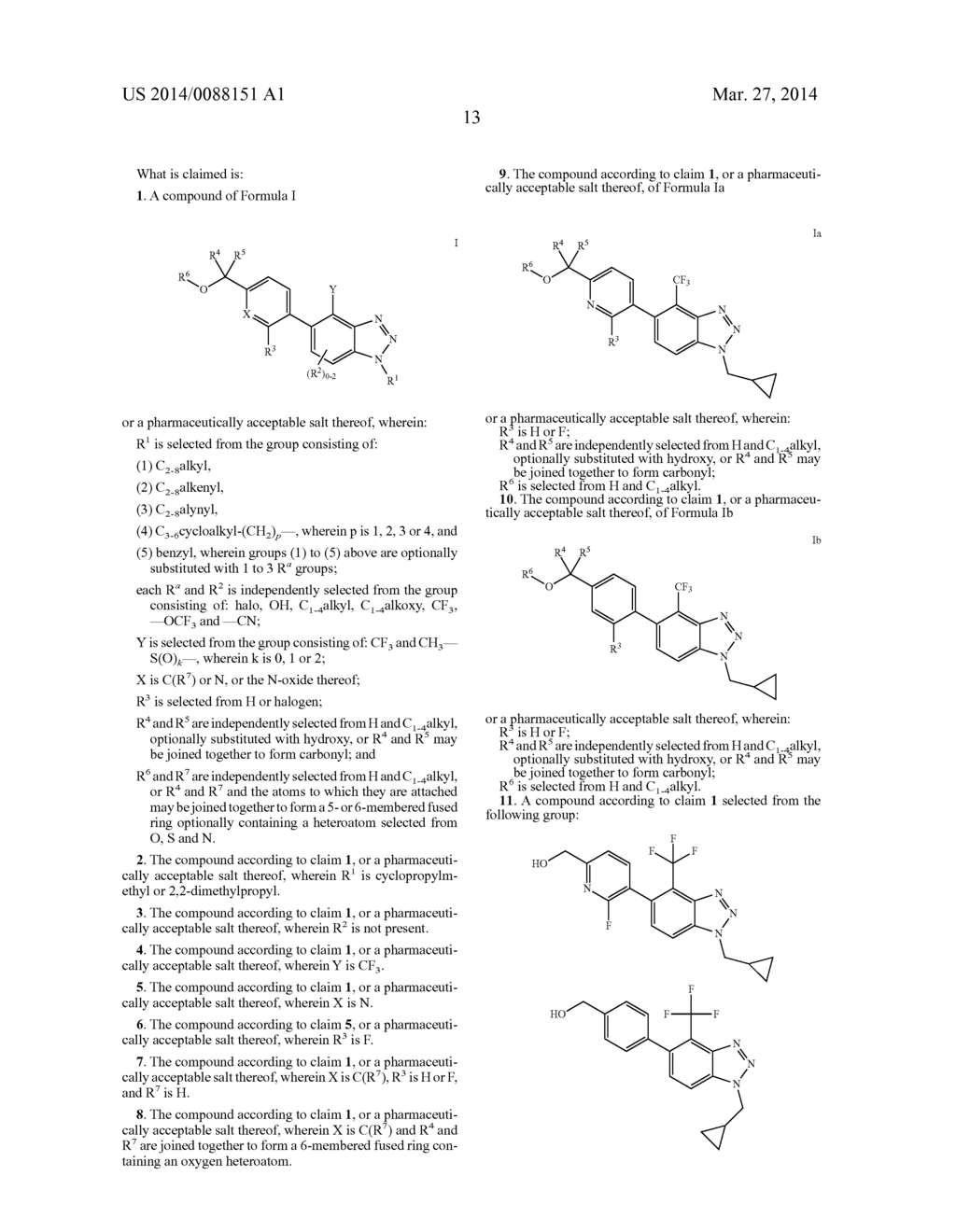 ALHYDROXYMETHYL  BIARYL  BENZOTRIAZOLE  DERIVATIVES - diagram, schematic, and image 14