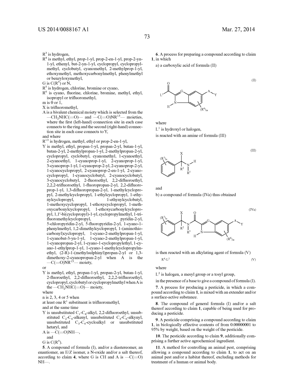 INDOLECARBOXAMIDES AND BENZIMIDAZOLECARBOXAMIDES AS INSECTICIDES AND     ACARICIDES - diagram, schematic, and image 74