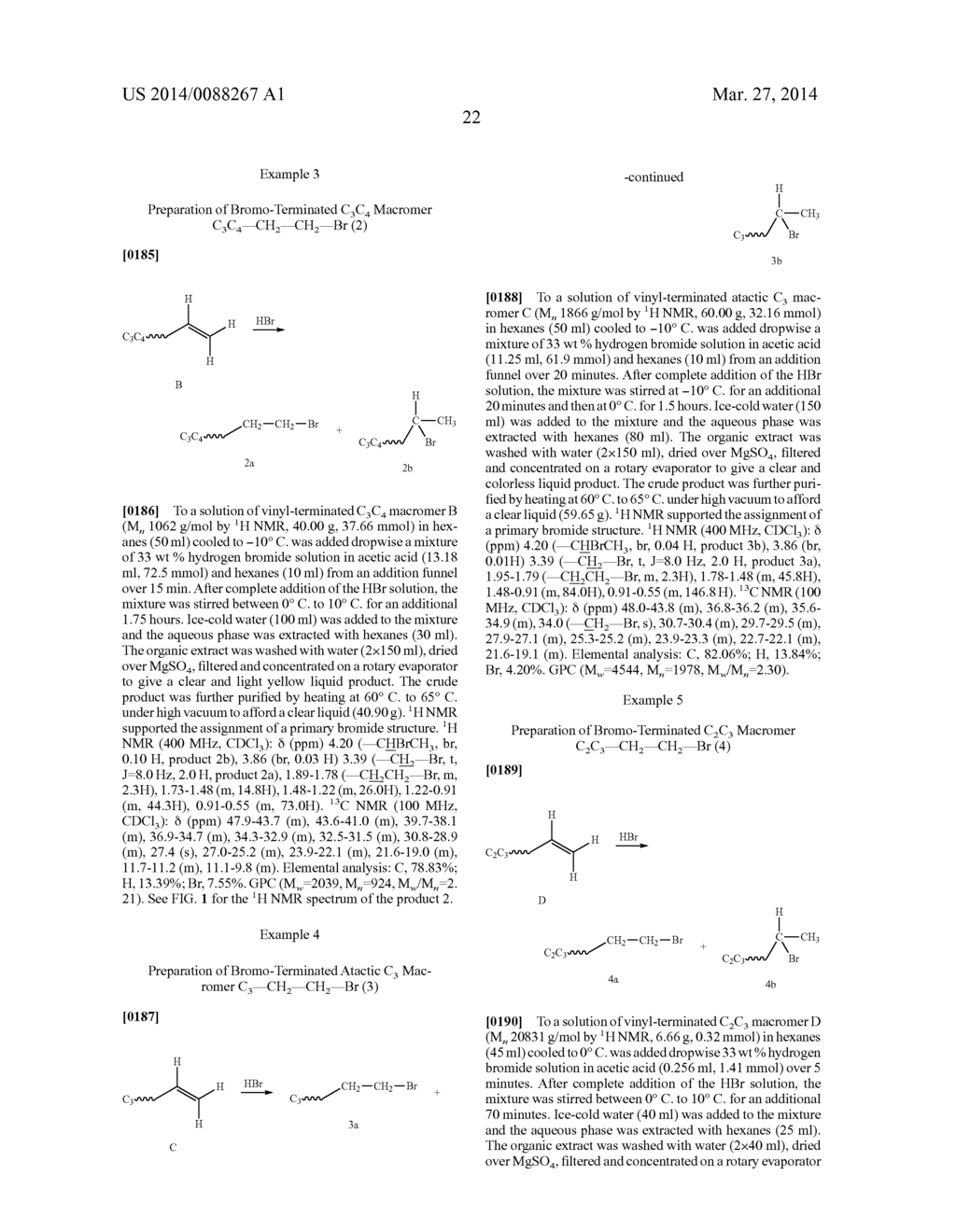 Hydrohalogenation Of Vinyl-Terminated Macromonomers And Functionalized     Derivatives - diagram, schematic, and image 24