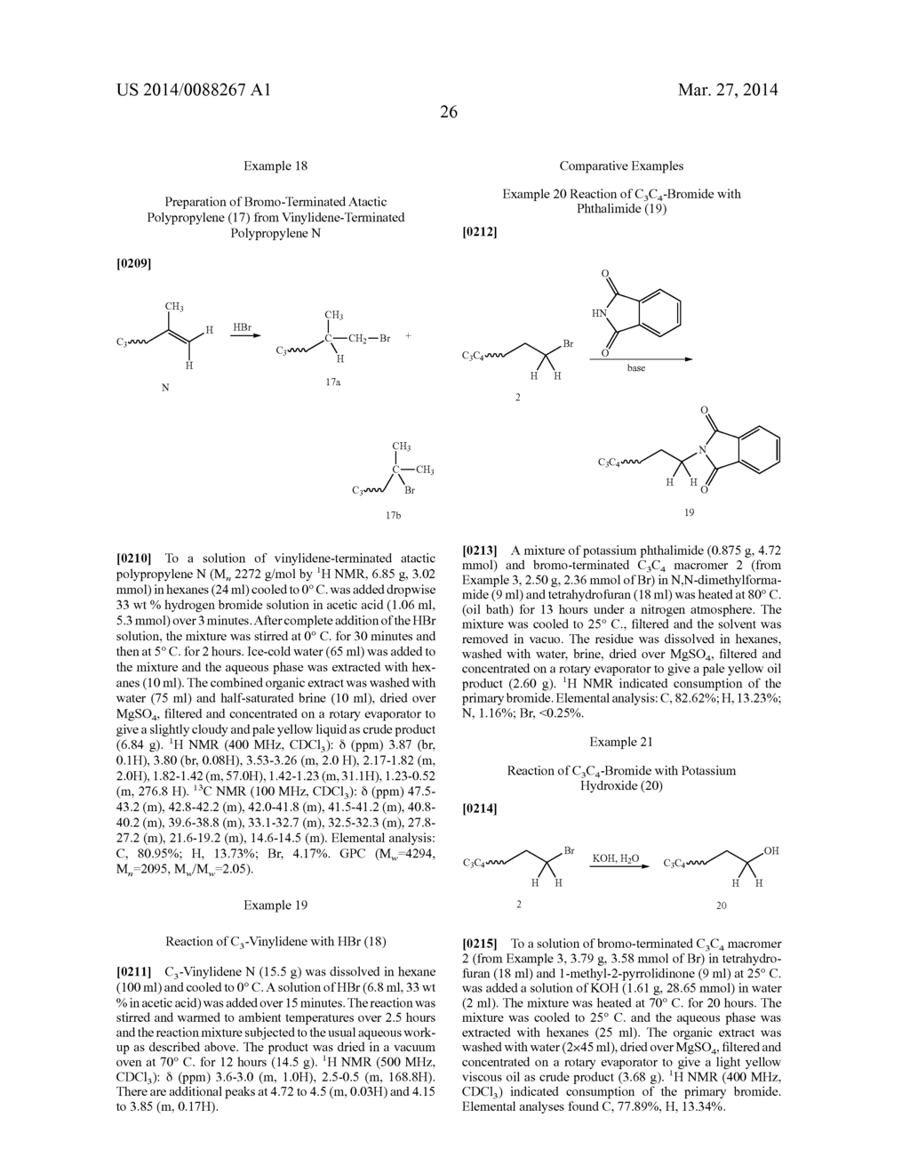 Hydrohalogenation Of Vinyl-Terminated Macromonomers And Functionalized     Derivatives - diagram, schematic, and image 28