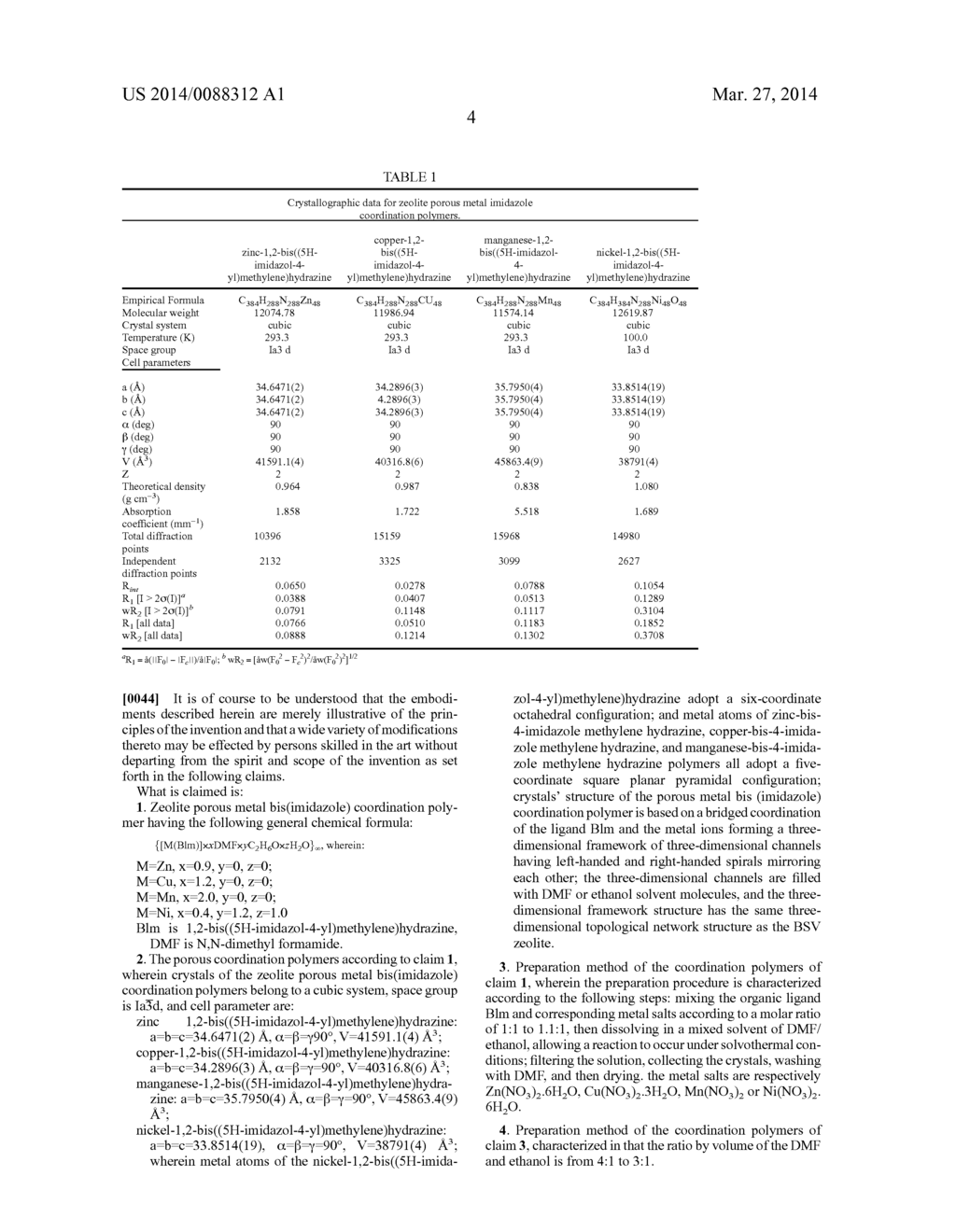 ZEOLITE POROUS METAL BIS(IMIDAZOLE) COORDINATION POLYMERS AND PREPARATION     METHOD THEREOF - diagram, schematic, and image 18