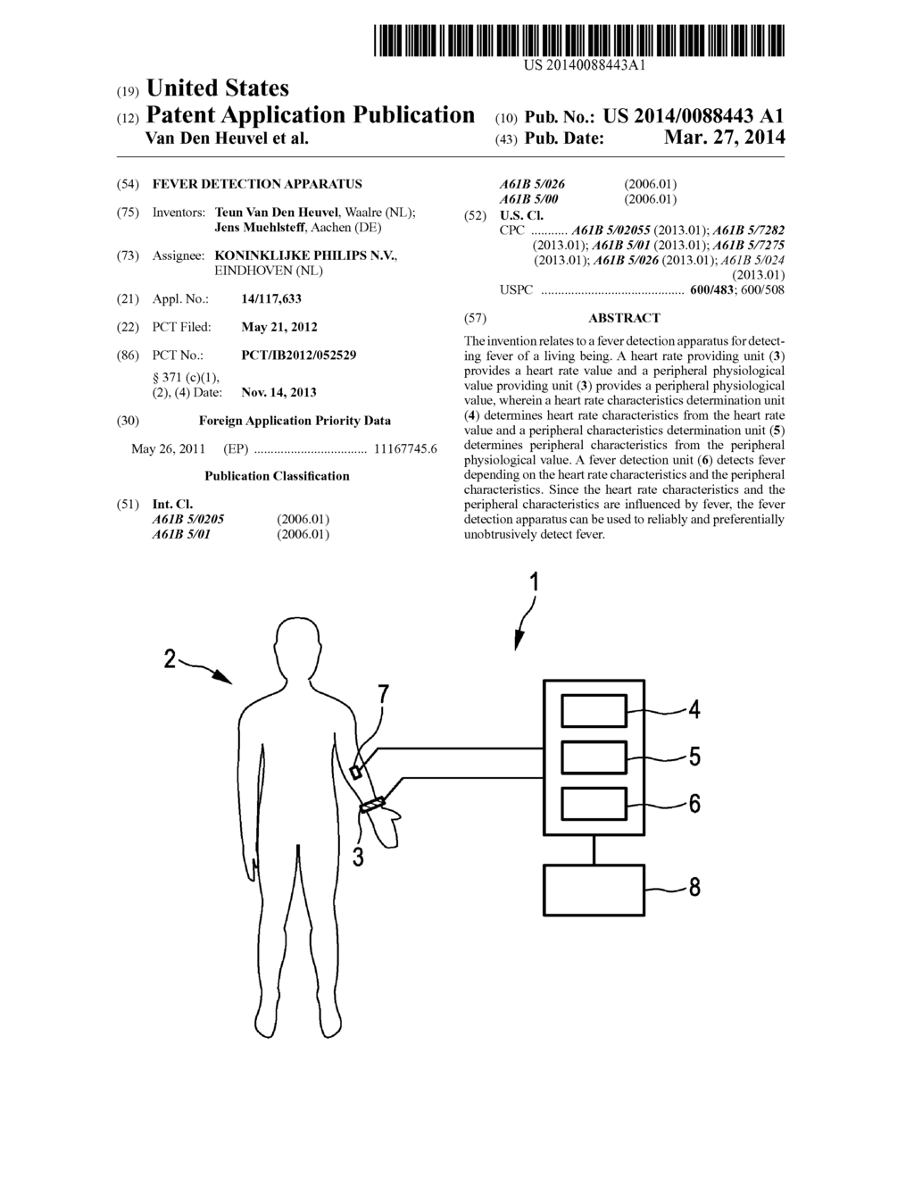 FEVER DETECTION APPARATUS - diagram, schematic, and image 01