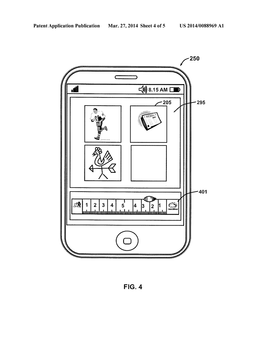 AUTOMATED METHOD AND SYSTEM FOR OBTAINING USER-SELECTED INFORMATION ON A     MOBILE COMMUNICATION DEVICE - diagram, schematic, and image 05