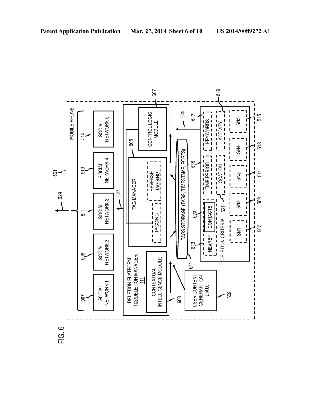 METHOD AND APPARATUS FOR TAGGED DELETION OF USER ONLINE HISTORY - diagram, schematic, and image 07