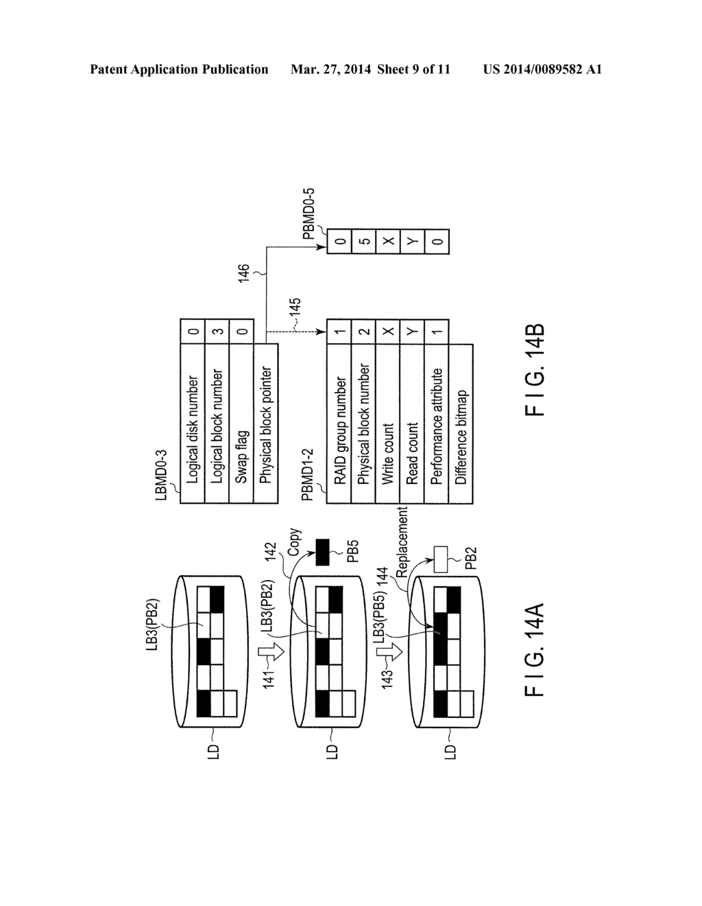 DISK ARRAY APPARATUS, DISK ARRAY CONTROLLER, AND METHOD FOR COPYING DATA     BETWEEN PHYSICAL BLOCKS - diagram, schematic, and image 10