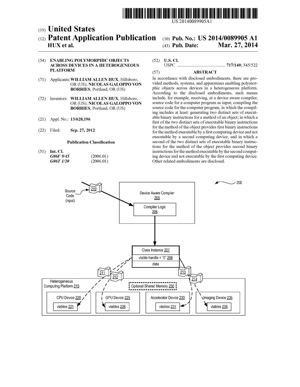 ENABLING POLYMORPHIC OBJECTS ACROSS DEVICES IN A HETEROGENEOUS PLATFORM - diagram, schematic, and image 01