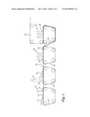 METHOD OF PRODUCING A HYDROENTANGLED NONWOVEN MATERIAL diagram and image